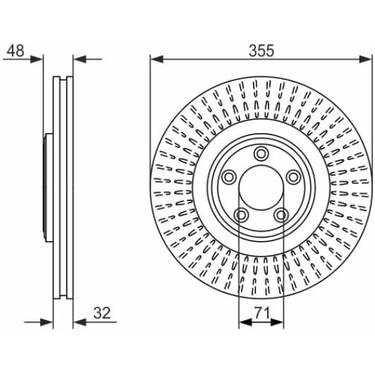 0 986 479 754 Bosch Тормозной диск