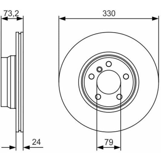 0 986 479 A06 Bosch Тормозной диск