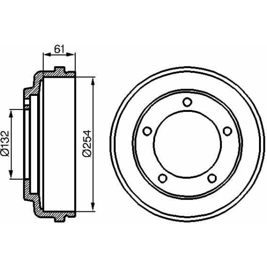 0 986 477 048 Bosch Тормозной барабан