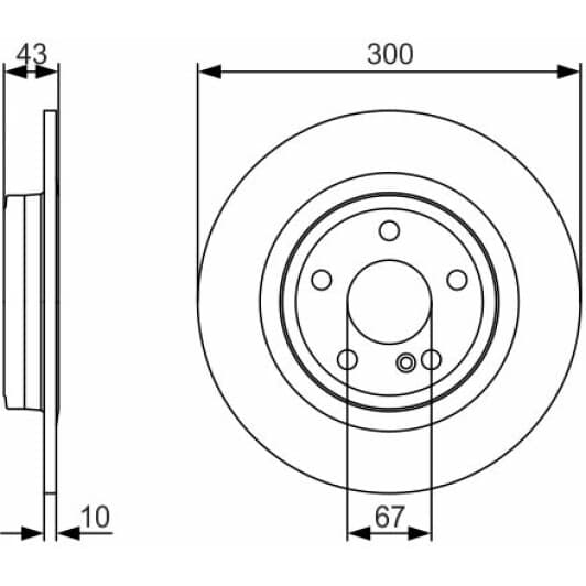 0 986 479 A38 Bosch Гальмівний диск