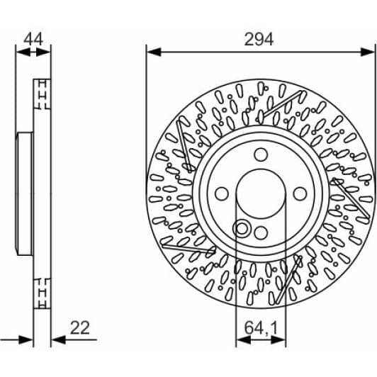 0 986 479 A69 Bosch Тормозной диск