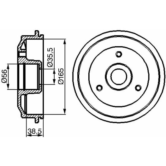 0 986 477 118 Bosch Гальмівний барабан