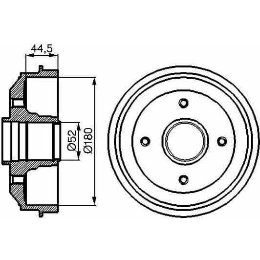 0 986 477 070 Bosch Гальмівний барабан
