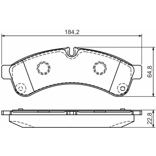 0 986 494 335 Bosch Гальмівні колодки