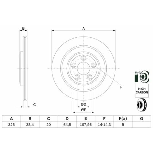 0 986 479 628 Bosch Тормозной диск