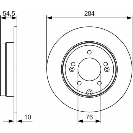 0 986 479 T49 Bosch Тормозной диск