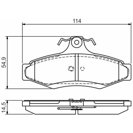 0 986 495 068 Bosch Тормозные колодки