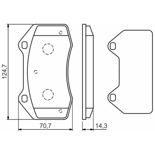 0 986 494 551 Bosch Гальмівні колодки для Renault Megane