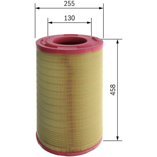 F 026 400 256 Bosch Повітряний фільтр