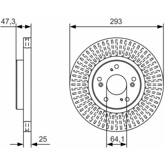 0 986 479 B02 Bosch Тормозной диск
