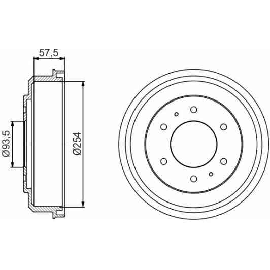 0 986 477 220 Bosch Тормозной барабан