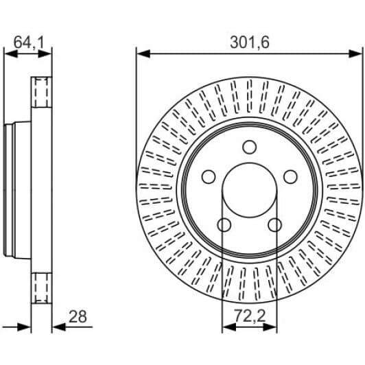 0 986 479 U04 Bosch Гальмівний диск
