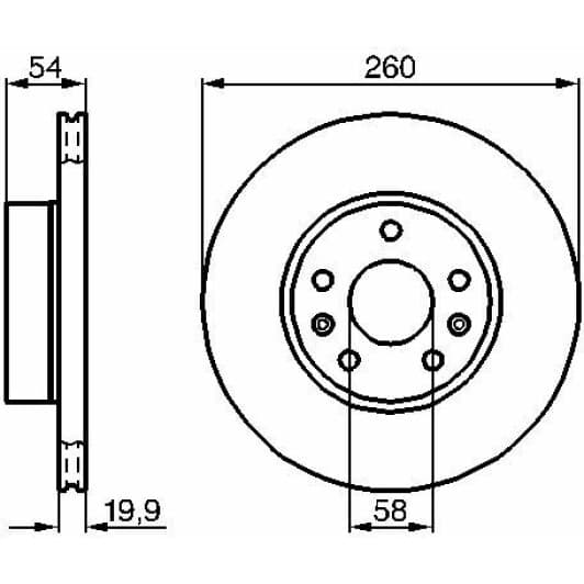 0 986 478 218 Bosch Тормозной диск для Citroen CX