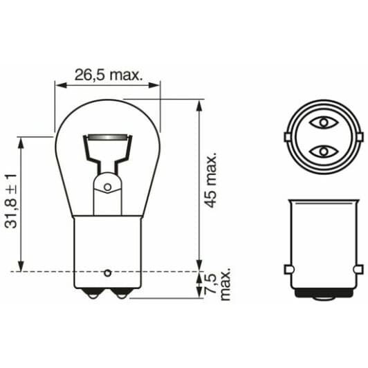 1 987 302 261 Bosch Лампа ближнего света