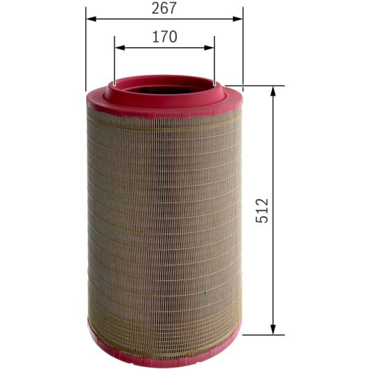 F026400532 Bosch Воздушный фильтр