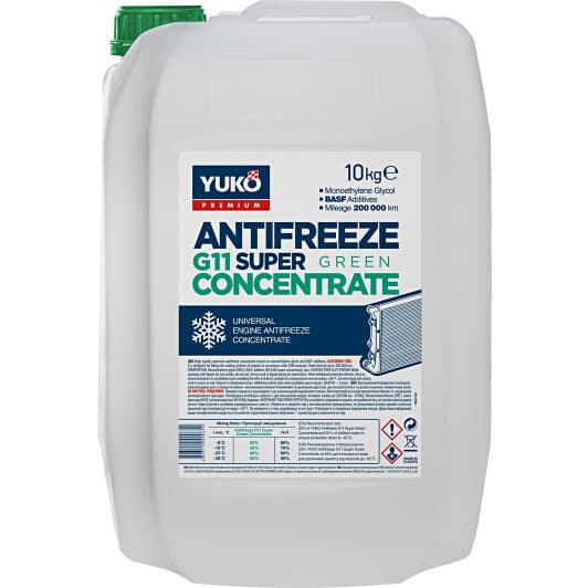 Концентрат антифриза Yuko Super G11 зеленый