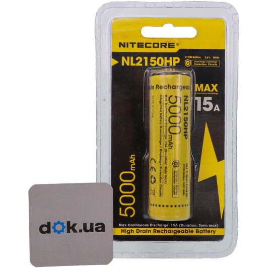 Аккумуляторная батарейка Nitecore 6-1379_50_HP 5000 mAh 1 шт