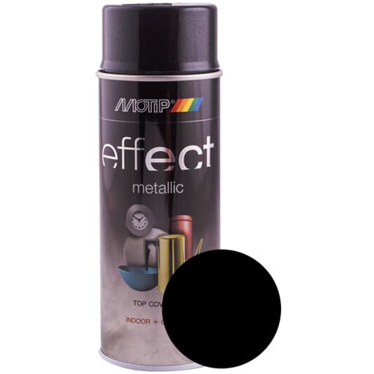 Аерозольна фарба Motip чорна 400 мл