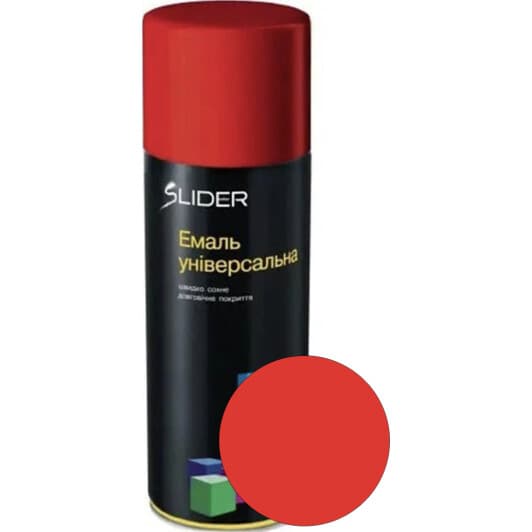 Аерозольна фарба Slider червона RAL 3020 глянсова 400 мл