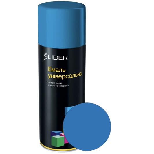 Аэрозольная краска Slider голубой RAL 5015 глянцевая 400 мл