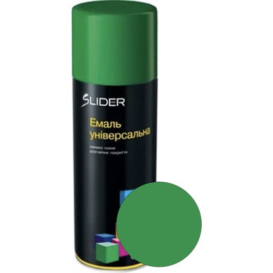 Аерозольна фарба Slider зелена RAL 6029 глянсова 400 мл