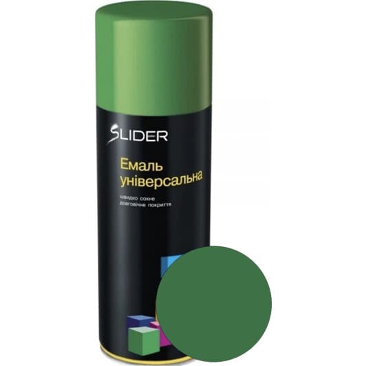 Аэрозольная краска Slider светло-зеленый RAL 6010 матовая 400 мл