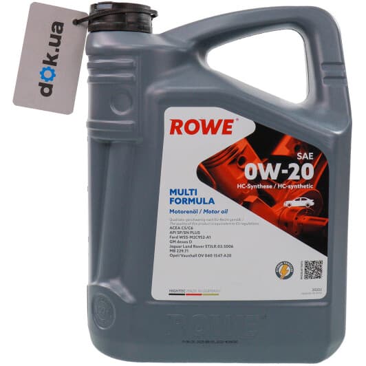 Rowe Multi Formula 0W-20 (5 л) моторное масло