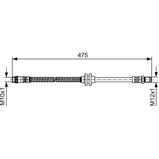 1 987 481 496 Bosch Тормозной шланг