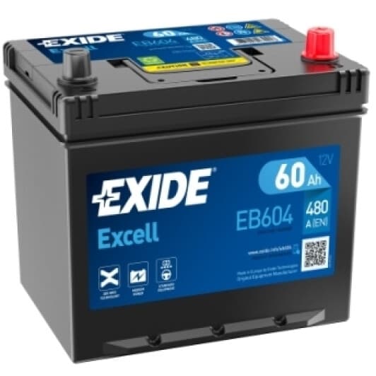Аккумулятор Exide 6 CT-60-R Excell EB604