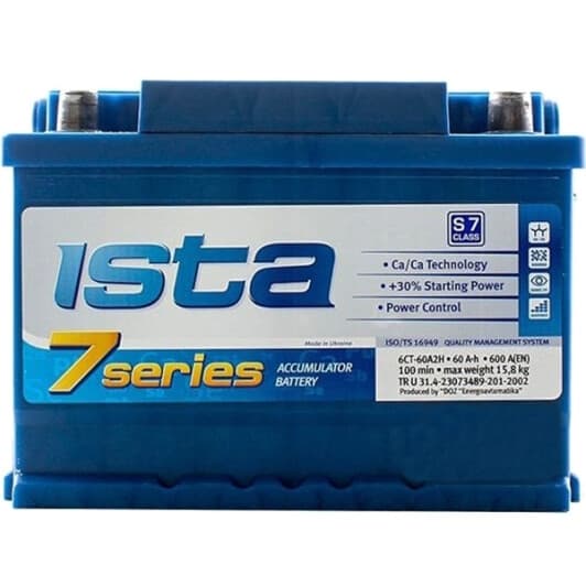 Аккумулятор Ista 6 CT-60-R 7 Series 5602214