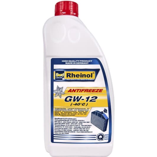 SWD Rheinol GW-12 G12 красный -40 °C готовый антифриз