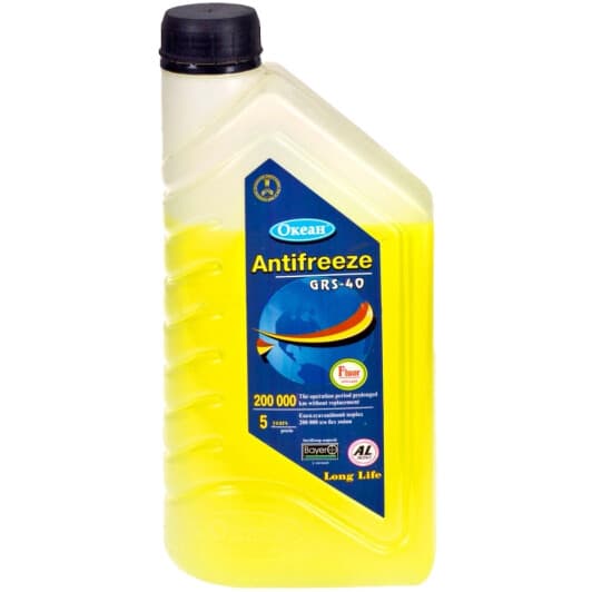 Ocean GRS-40 жовтий -40 °C готовий антифриз