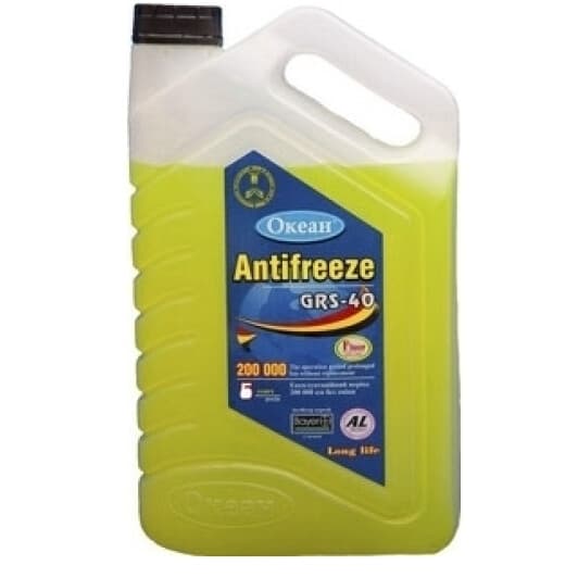 Ocean GRS-40 G11 жовтий -40 °C готовий антифриз