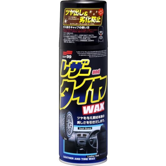 Поліроль для салону SOFT99 Leather and Tire Wax 420 мл (2001)