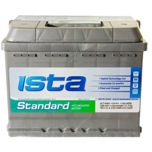 Аккумулятор Ista 6 CT-60-R Standard 5237213