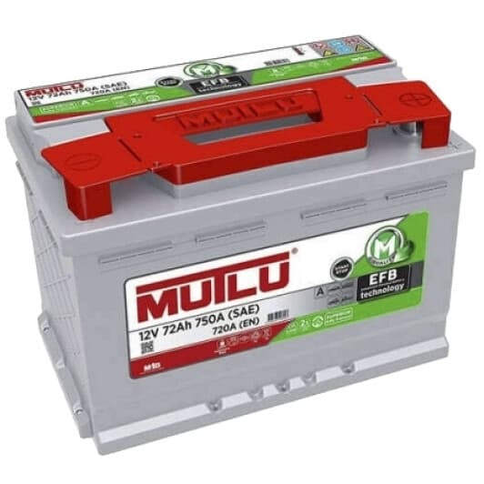 Акумулятор Mutlu 6 CT-72-R EFB Start Stop EFBL372072A