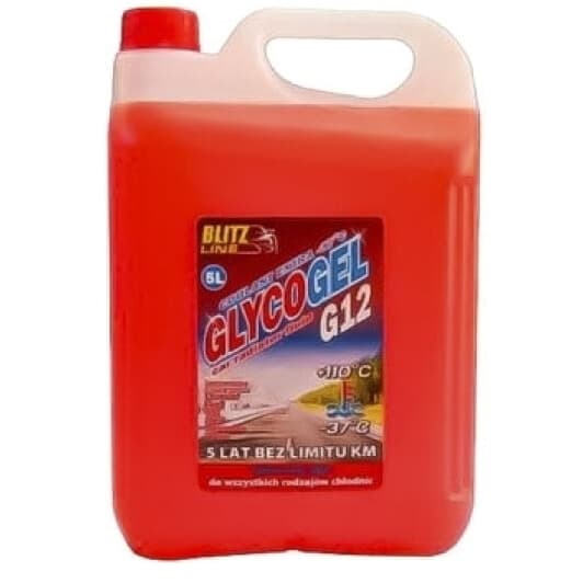 Blitz Line Glycogel G12 красный -37 °C, 5 л (26153) готовый антифриз