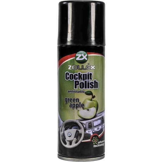 Поліроль для салону Zollex Cockpit Polish зелене яблуко 450 мл