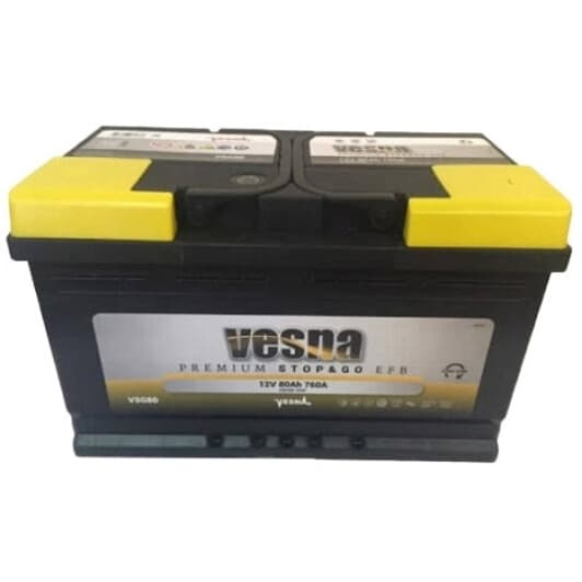 Аккумулятор Vesna 6 CT-80-R EFB 313080