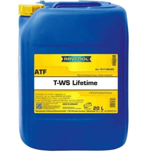 Ravenol ATF T-WS Lifetime (20 л) трансмісійна олива