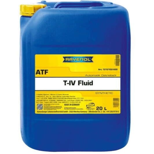 Трансмиссионное масло Ravenol ATF T-IV Fluid синтетическое