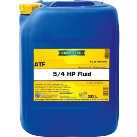 Ravenol ATF 5/4 HP Fluid (20 л) трансмиссионное масло
