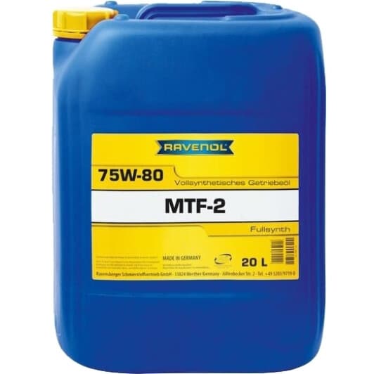 Ravenol MTF-2 GL-4 MT-1 75W-80 (20 л) трансмиссионное масло