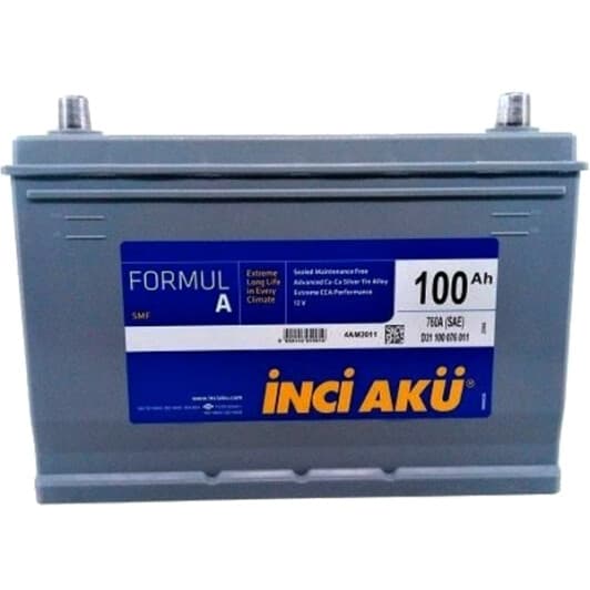 Аккумулятор Inci Aku 6 CT-100-L Formul A Taurus (Asia) D31100076111