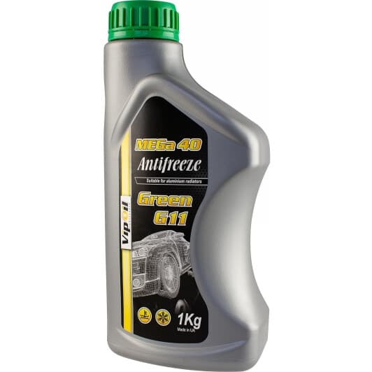 VIPOIL MEGa 40 G11 зелений -39 °C, 1 л (335797) готовий антифриз