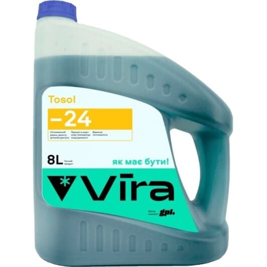 VIRA Super синий -24 °C, 8 л (VI0003) готовый антифриз