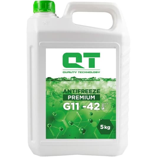 QT Premium G11 зелений -42 °C, 5 л (QT512425) готовий антифриз
