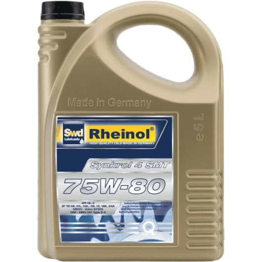 SWD Rheinol Synkrol 4 SMT GL-4 75W-80 (5 л) трансмісійна олива