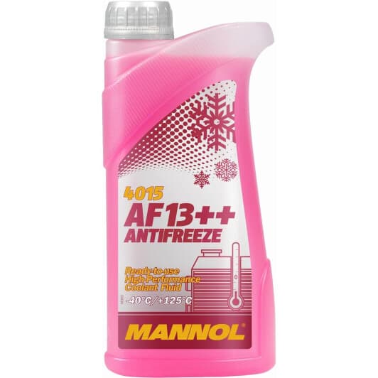 Mannol AF13++ High-performance G13 фиолетовый -40 °C, 1 л (MN4015-1) готовый антифриз