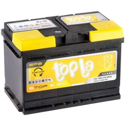 Акумулятор Topla 6 CT-70-R EFB Start Stop 112070